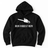 Lumberjack Run Forest Run Chainsaw Logger Arborist Hoodie