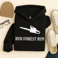 Lumberjack Run Forest Run Chainsaw Logger Arborist Hoodie