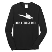 Lumberjack Run Forest Run Chainsaw Logger Arborist Long Sleeve Shirt