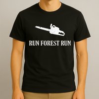 Lumberjack Run Forest Run Chainsaw Logger Arborist T-Shirt