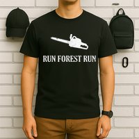 Lumberjack Run Forest Run Chainsaw Logger Arborist T-Shirt