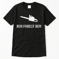 Lumberjack Run Forest Run Chainsaw Logger Arborist Tall T-Shirt