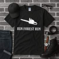 Lumberjack Run Forest Run Chainsaw Logger Arborist Tall T-Shirt
