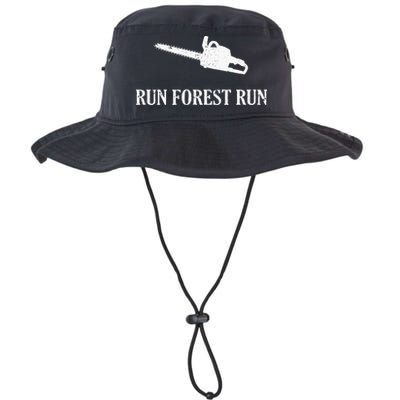 Lumberjack Run Forest Run Chainsaw Logger Arborist Bucket Hat