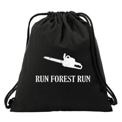 Lumberjack Run Forest Run Chainsaw Logger Arborist Drawstring Bag