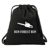 Lumberjack Run Forest Run Chainsaw Logger Arborist Drawstring Bag
