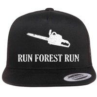 Lumberjack Run Forest Run Chainsaw Logger Arborist Flatbill Hat