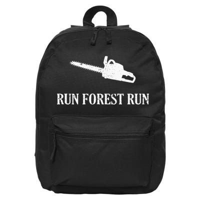 Lumberjack Run Forest Run Chainsaw Logger Arborist 16 in Basic Backpack