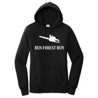 Lumberjack Run Forest Run Chainsaw Logger Arborist Women's Pullover Hoodie