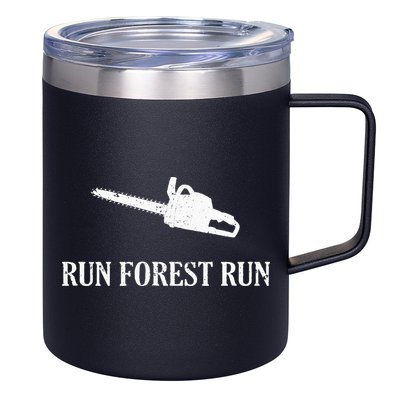 Lumberjack Run Forest Run Chainsaw Logger Arborist 12oz Stainless Steel Coffee Mug