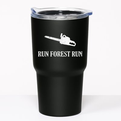 Lumberjack Run Forest Run Chainsaw Logger Arborist Tumbler