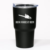 Lumberjack Run Forest Run Chainsaw Logger Arborist Tumbler