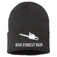 Lumberjack Run Forest Run Chainsaw Logger Arborist Sustainable Knit Beanie