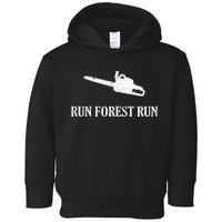 Lumberjack Run Forest Run Chainsaw Logger Arborist Toddler Hoodie
