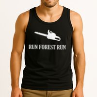 Lumberjack Run Forest Run Chainsaw Logger Arborist Tank Top