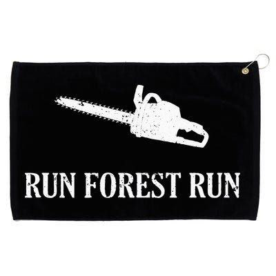 Lumberjack Run Forest Run Chainsaw Logger Arborist Grommeted Golf Towel