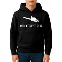 Lumberjack Run Forest Run Chainsaw Logger Arborist Kids Hoodie