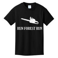 Lumberjack Run Forest Run Chainsaw Logger Arborist Kids T-Shirt