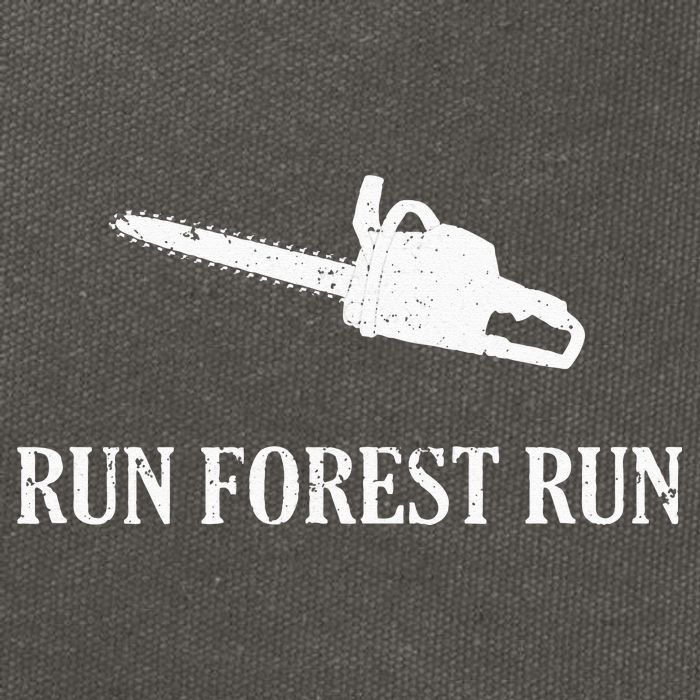 Lumberjack Run Forest Run Chainsaw Logger Arborist Cotton Canvas Backpack