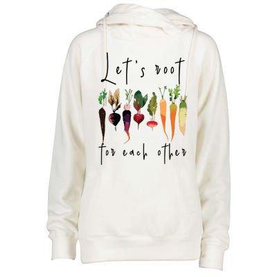 Lets Root For Each Other Funny Gardening Lovers Women Tank Top Womens Funnel Neck Pullover Hood