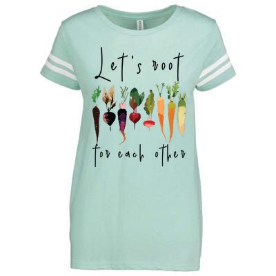 Lets Root For Each Other Funny Gardening Lovers Women Tank Top Enza Ladies Jersey Football T-Shirt