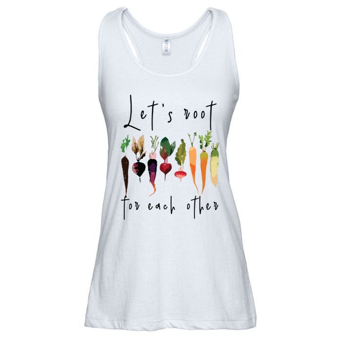 Lets Root For Each Other Funny Gardening Lovers Women Tank Top Ladies Essential Flowy Tank