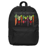 Lets Root For Each Other Vegetable Quote 16 in Basic Backpack