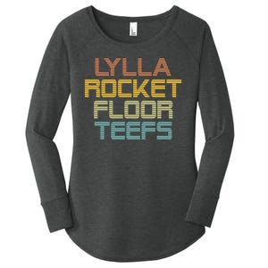 Lylla & Rocket & Floor & Teefs Women's Perfect Tri Tunic Long Sleeve Shirt