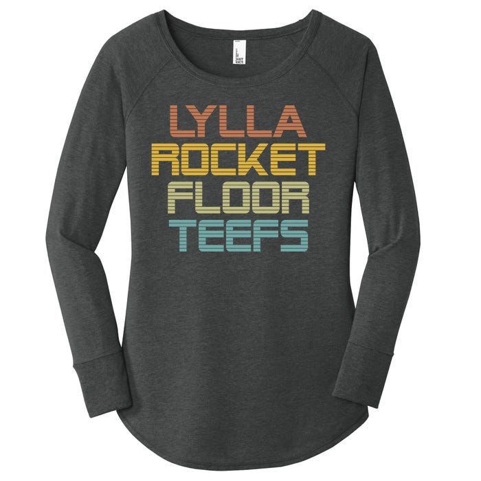 Lylla & Rocket & Floor & Teefs Women's Perfect Tri Tunic Long Sleeve Shirt