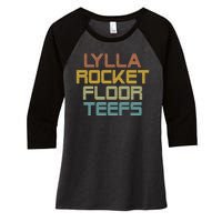 Lylla & Rocket & Floor & Teefs Women's Tri-Blend 3/4-Sleeve Raglan Shirt