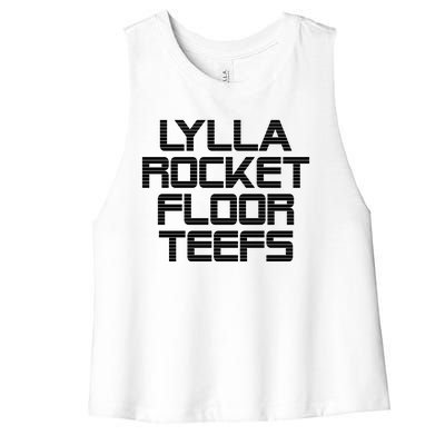 Lylla & Rocket & Floor & Teefs Women's Racerback Cropped Tank