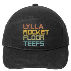 Lylla & Rocket & Floor & Teefs 7-Panel Snapback Hat