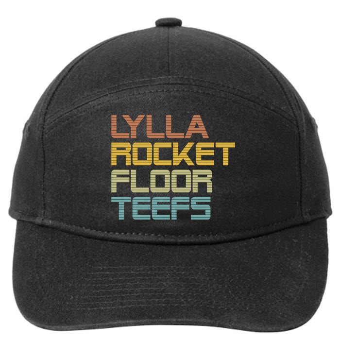 Lylla & Rocket & Floor & Teefs 7-Panel Snapback Hat