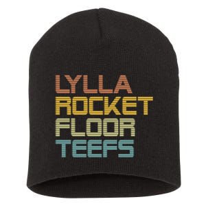 Lylla & Rocket & Floor & Teefs Short Acrylic Beanie