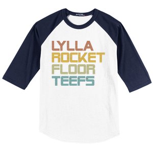 Lylla & Rocket & Floor & Teefs Baseball Sleeve Shirt