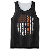 Leukemia Ribbon Fight American Flag Leukemia Awareness Mesh Reversible Basketball Jersey Tank