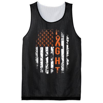 Leukemia Ribbon Fight American Flag Leukemia Awareness Mesh Reversible Basketball Jersey Tank