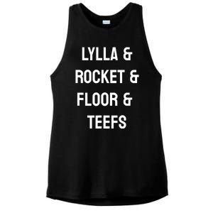 Lylla & Rocket & Floor & Teefs Funny Birthday Quote Ladies PosiCharge Tri-Blend Wicking Tank