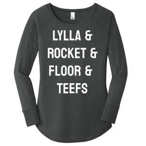 Lylla & Rocket & Floor & Teefs Funny Birthday Quote Women's Perfect Tri Tunic Long Sleeve Shirt