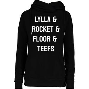 Lylla & Rocket & Floor & Teefs Funny Birthday Quote Womens Funnel Neck Pullover Hood