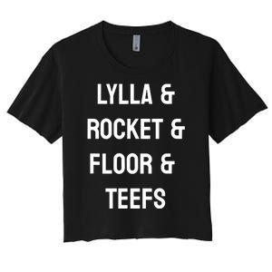 Lylla & Rocket & Floor & Teefs Funny Birthday Quote Women's Crop Top Tee