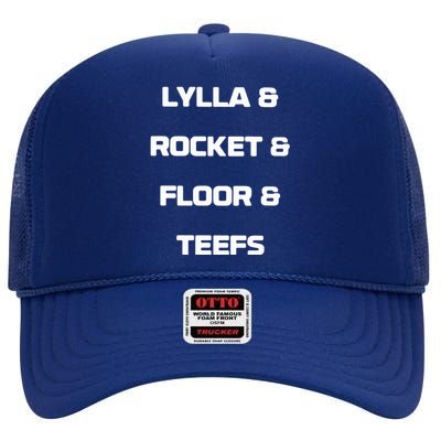 Lylla & Rocket & Floor & Teefs High Crown Mesh Back Trucker Hat