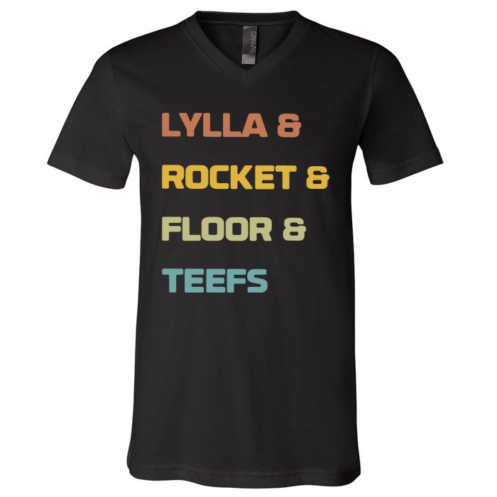 Lylla & Rocket & Floor & Teefs V-Neck T-Shirt