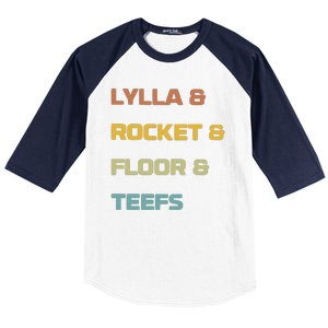 Lylla & Rocket & Floor & Teefs Baseball Sleeve Shirt