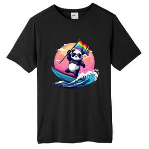 Lgbt Rainbow Flag Pride Lgbt Pride Month Surfing Bear Gift Tall Fusion ChromaSoft Performance T-Shirt