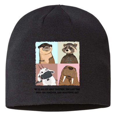 Lylla Rocket Floor Teefs Into The Forever And Beautiful Sky Rock Sustainable Beanie