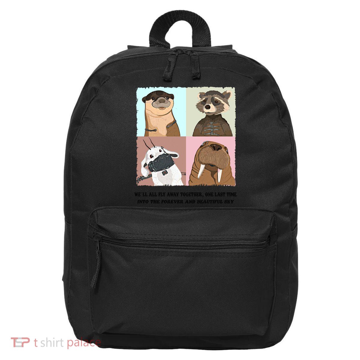Lylla Rocket Floor Teefs Into The Forever And Beautiful Sky Rock 16 in Basic Backpack