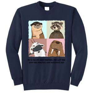 Lylla Rocket Floor Teefs Into The Forever And Beautiful Sky Rock Tall Sweatshirt