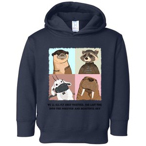 Lylla Rocket Floor Teefs Into The Forever And Beautiful Sky Rock Toddler Hoodie