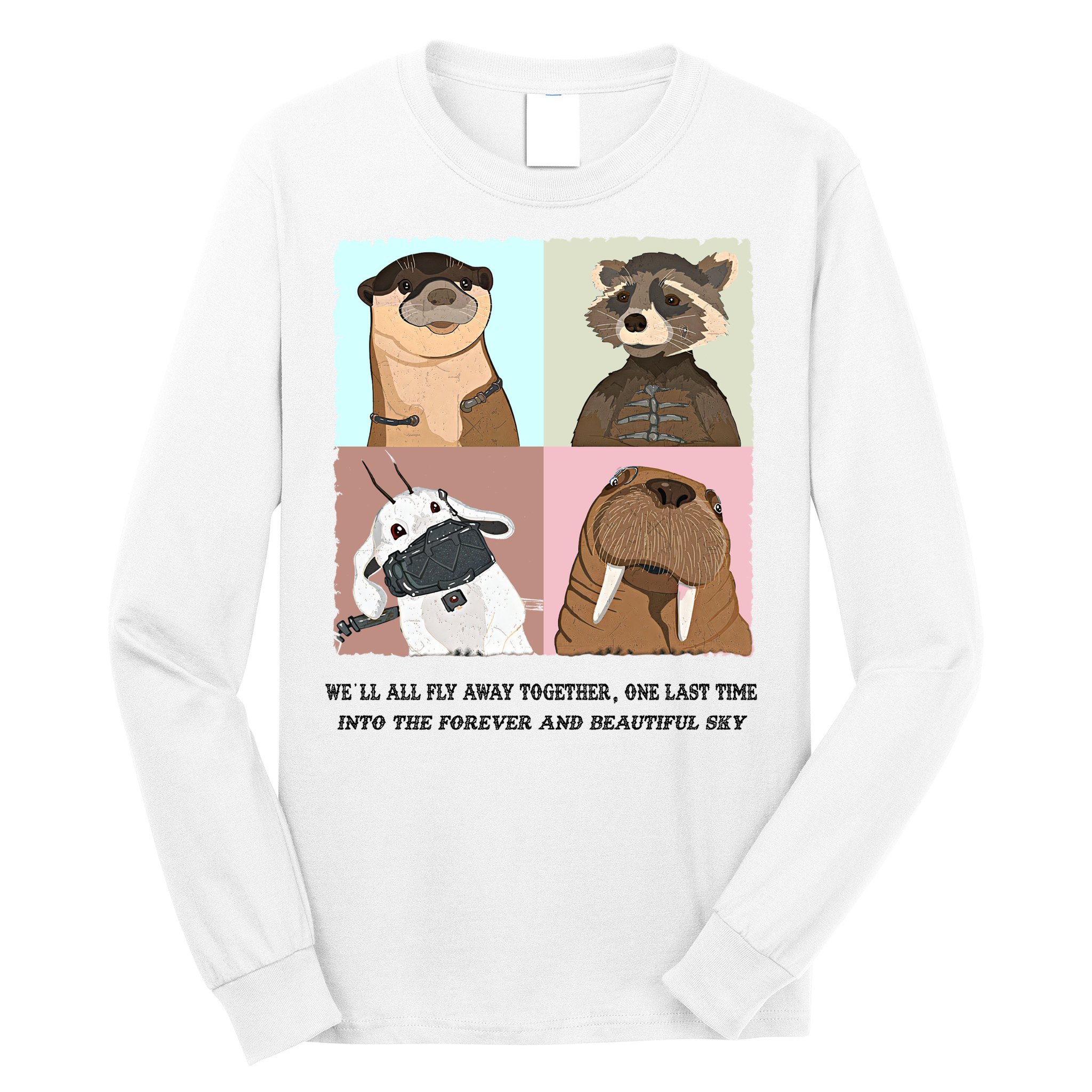 Lylla Rocket Floor Teefs Into The Forever And Beautiful Sky Rock Long Sleeve Shirt